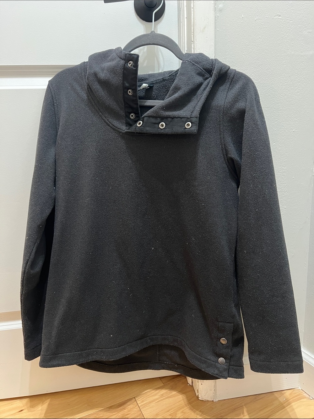 The North Face Black Women's Hooded Snap-Neck Fleece